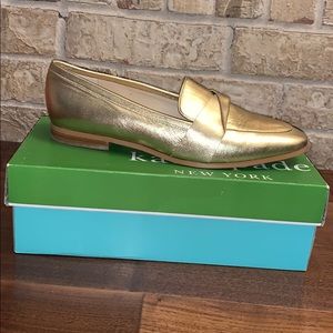 Kate Spade Loafers in Gold